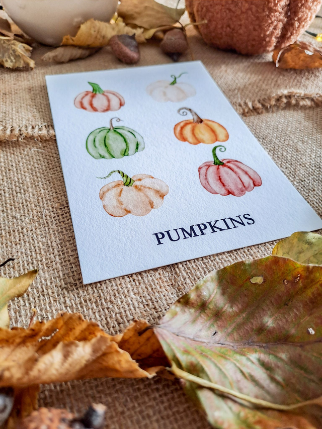 Carte Pumpkins d&#039;automne