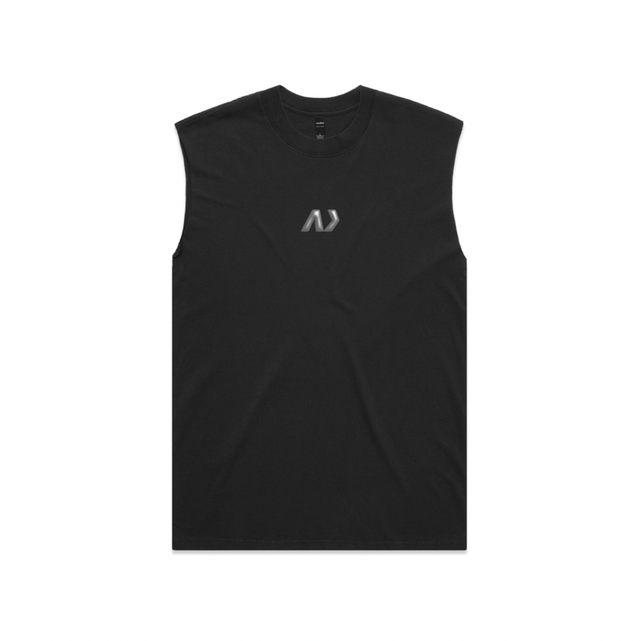 Men’s Faded Cut Off - Black