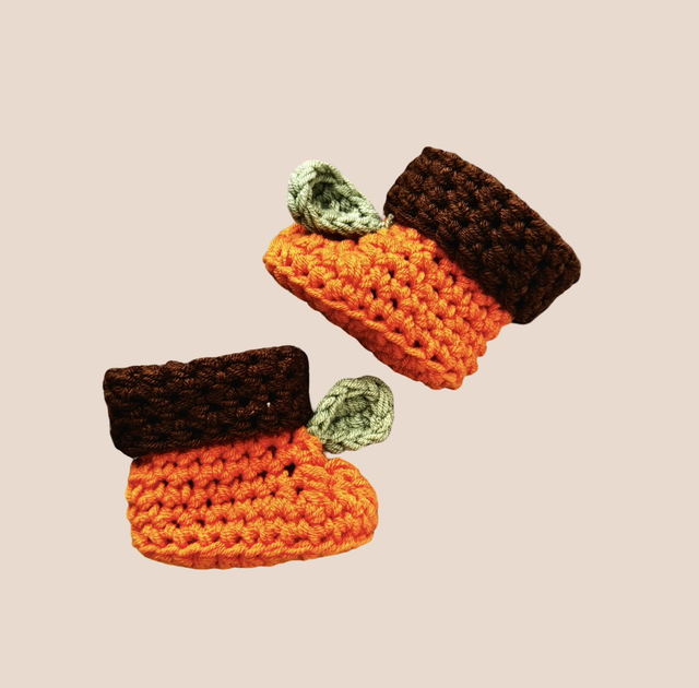 Halloween Collection- Pumpkin Booties