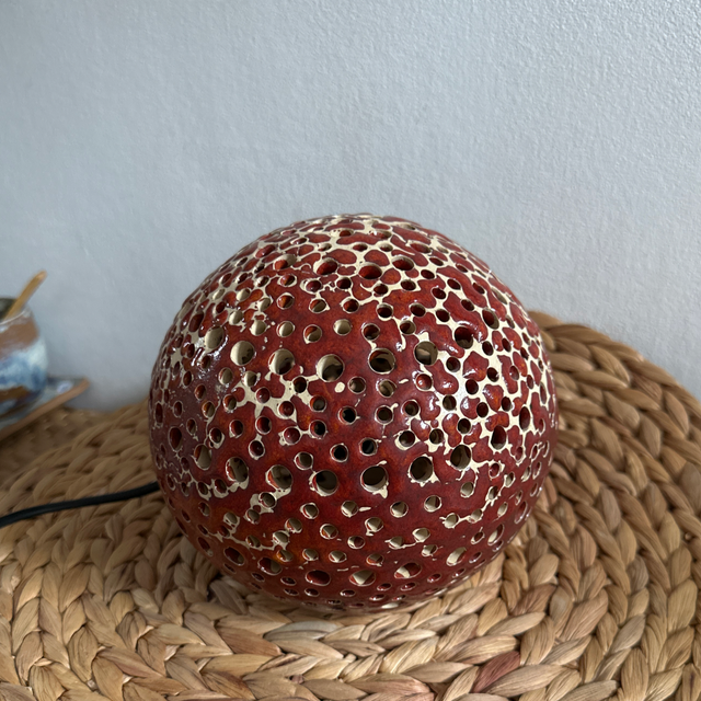 Boule de lumière rouge