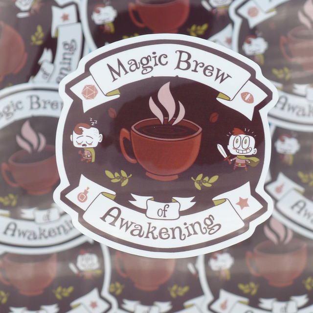 Single Sticker - Magic Morning Potion - ca. 7x7 cm 