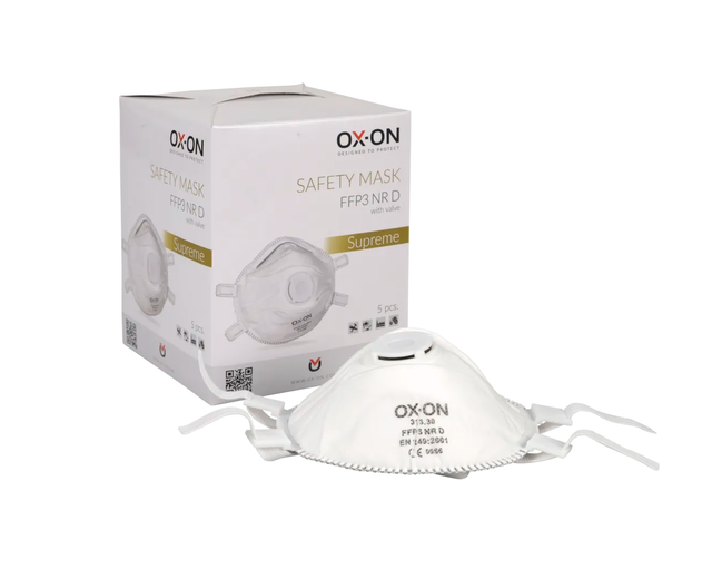 OX-ON Mask FFP3 NR D w/ Valve Supreme  - Stück Preis 