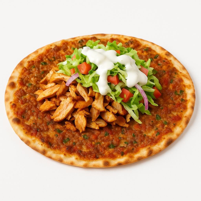 Turkse Pizza met Kip Döner