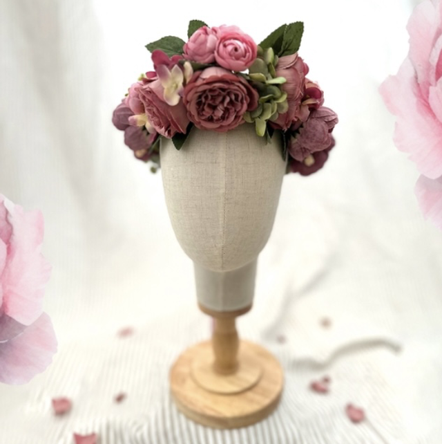 A-03 Faux Flower Crown