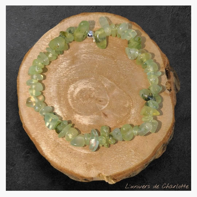 Bracelet "Préhnite" baroque BR-222