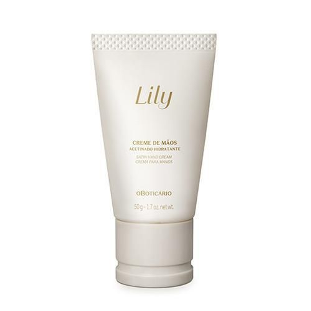 Crema de manos hidratante Lily Satin, 50 g