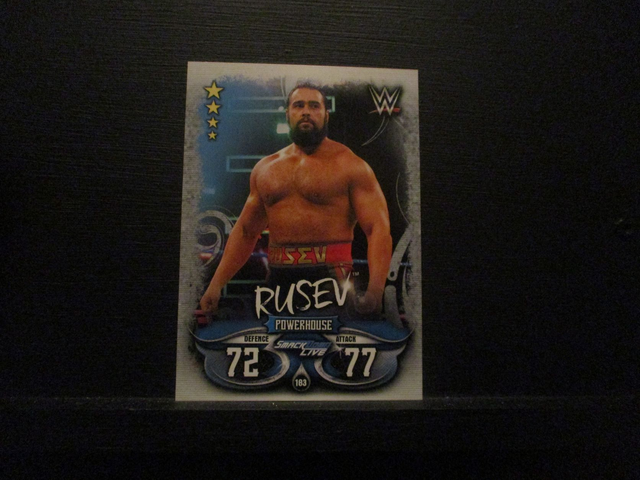 Rusev - Smackdown Live Slam Attax Live Original Trading Card #183