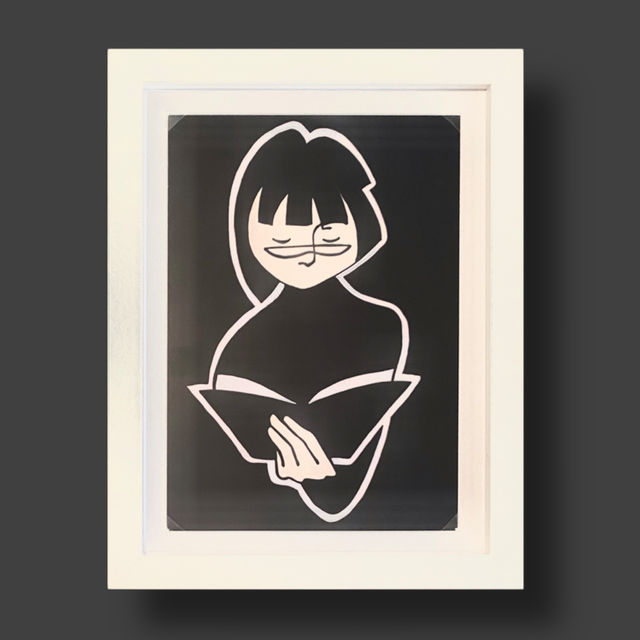 Ilustración Marta leyendo