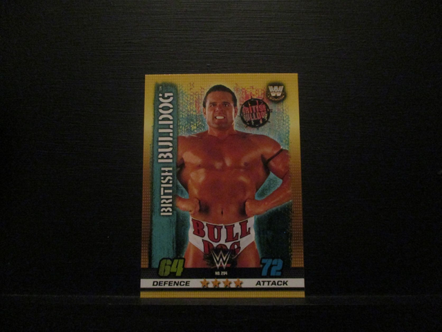 British Bulldog - W Legends Slam Attax 10th Edition Original Trading Card #294