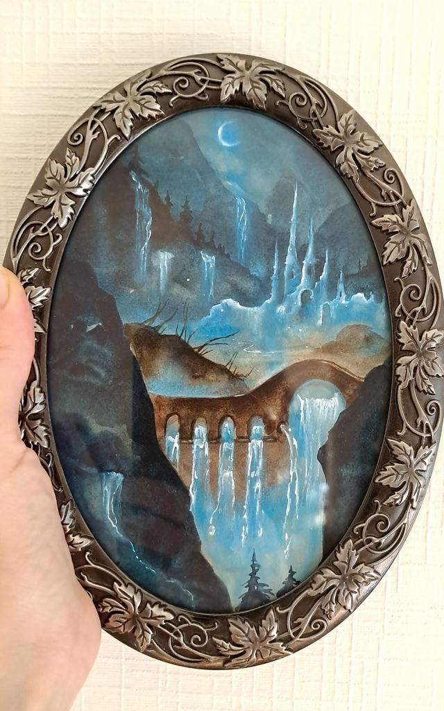 Château de aslindaïll original encadré