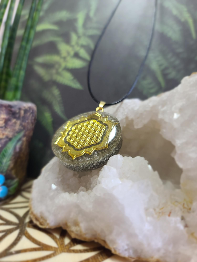 Fleur de vie Mandala Amulette Quartz