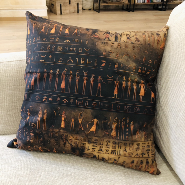 Coussin 40x40 - Les murs du temple 