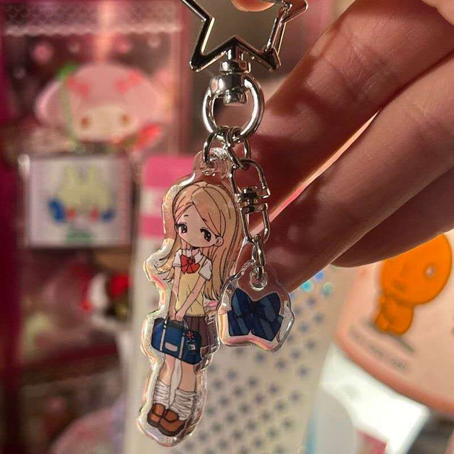 Porte-clés Anime – Fille Mignonne Style Kawaii, Accessoire Déco Sac & Clés