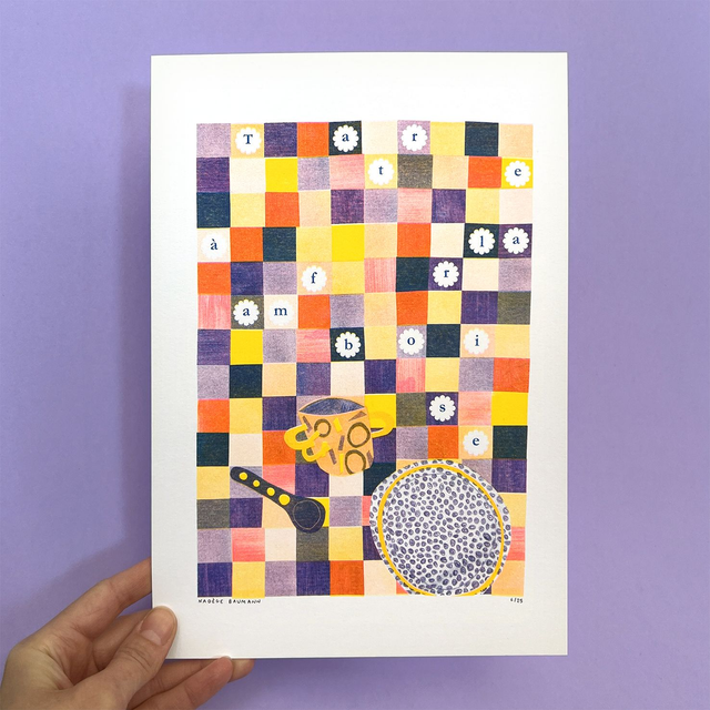 Tarte à la framboise