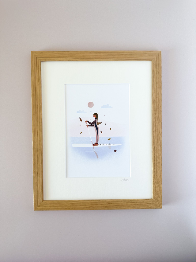 Affiche Faire du paddle