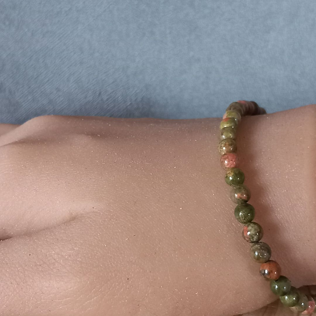 Bracelet ajustable en Unakite