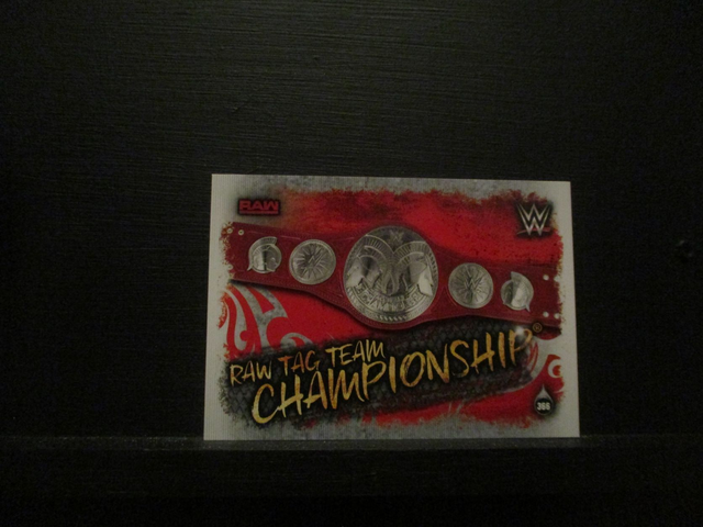 Raw Tag Team Championship - Championship Slam Attax Live Original Trading Card #366