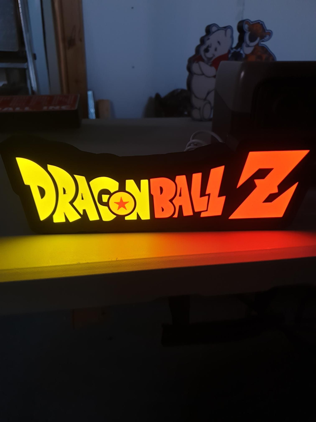 Lampe Dragonball Z écriture