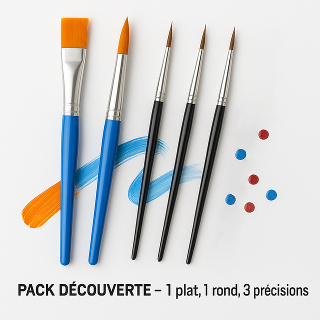 Pinceaux pour loisirs créatifs – choix du modèle/format dans le menu déroulant