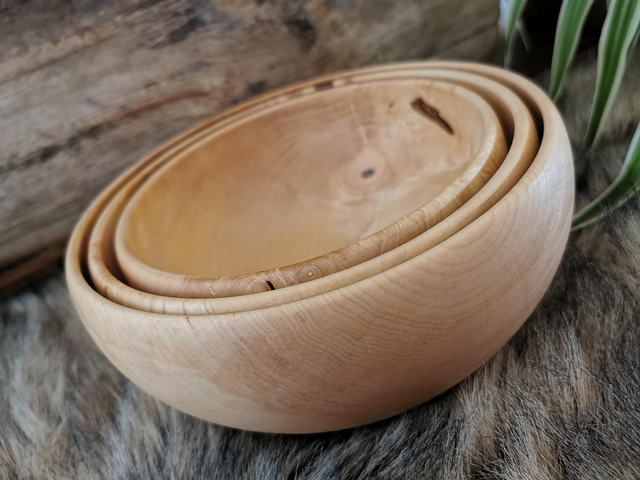 Bols gigognes en Érable 