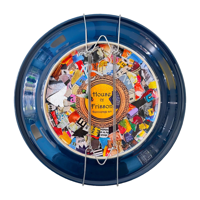 "Performing Social Niceties Exhausts Me" Midnight Blue Art Plate - House of Frisson