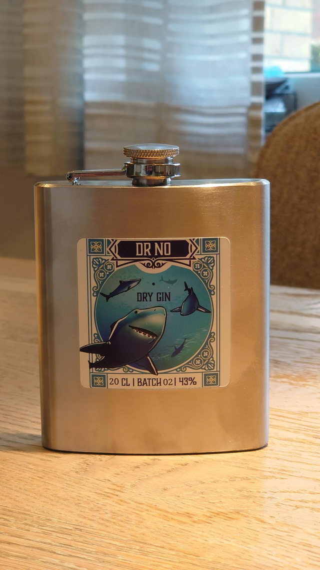 Dr No Dry Gin Flachmann