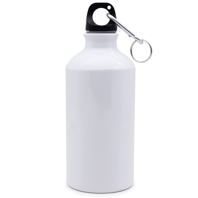 Aluminium Water Bottle with two lids 500ml