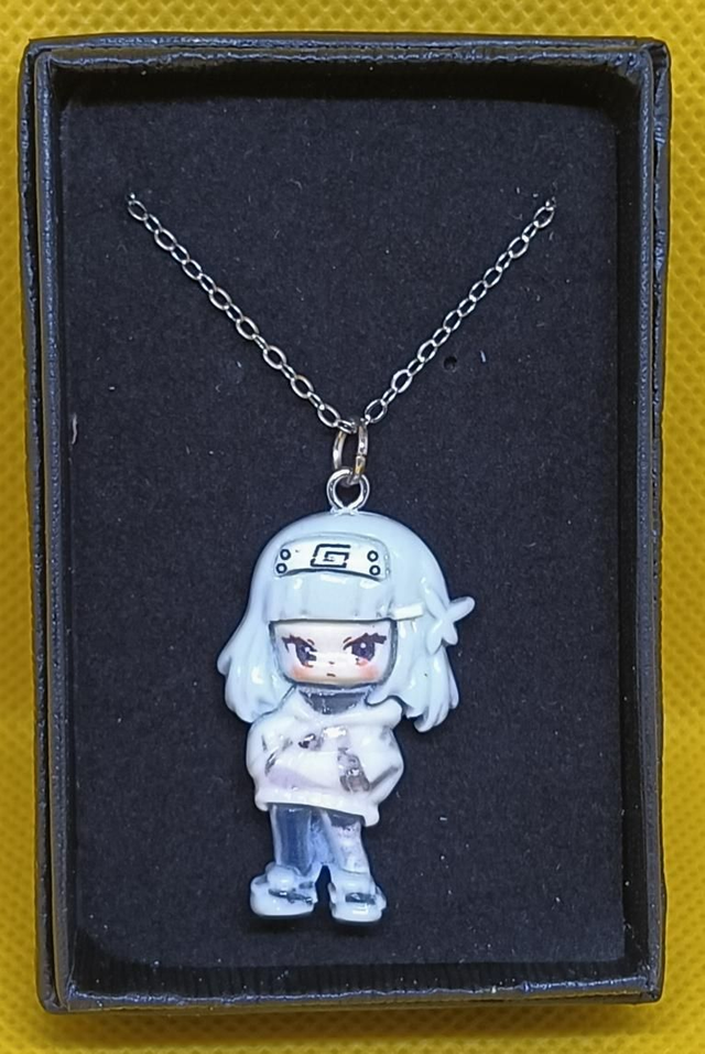 Resin Naruto Anime Figure Pendant Necklace.