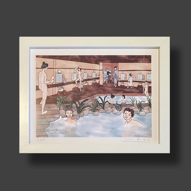 Ilustración Marinela y Lola en el insensato de Hakone 