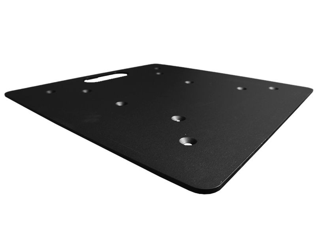 XK Universalbodenplatte Stahl schwarz 50x50x0,6cm, 14 kg, ohne Halbkoni