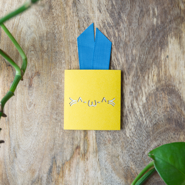 Mini-Carte Kaomoji "Chat" (5 x 5 cm)