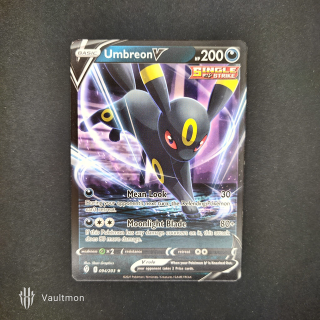 Umbreon V 094/203 Evolving Skies Non Holo Demo Deck EXCLUSIVE