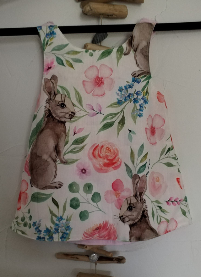 Robe chasuble Petit Lapin - Taille 3 mois