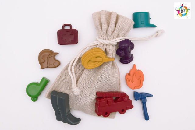 Coffret Les Pompiers (10 crayons )