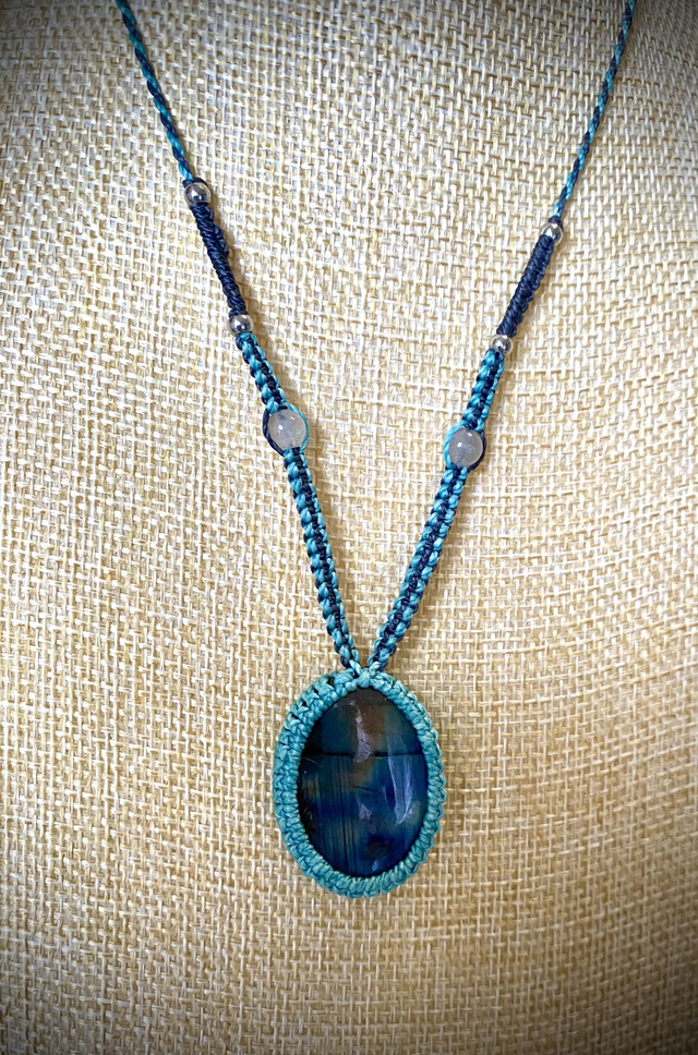 Collier réglable Labradorite