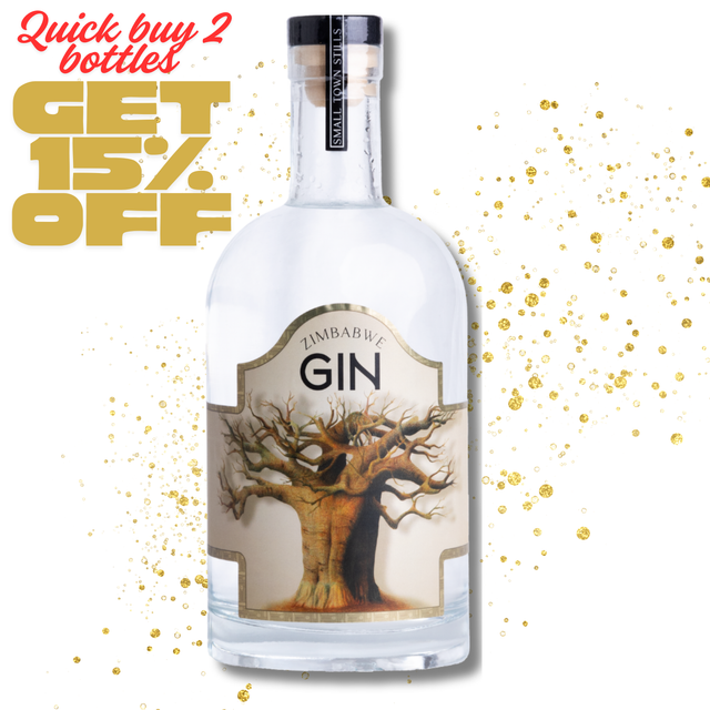 BUY 2 BOTTLES  SAVE 15% - Zimbabwe Gin (750ml) 