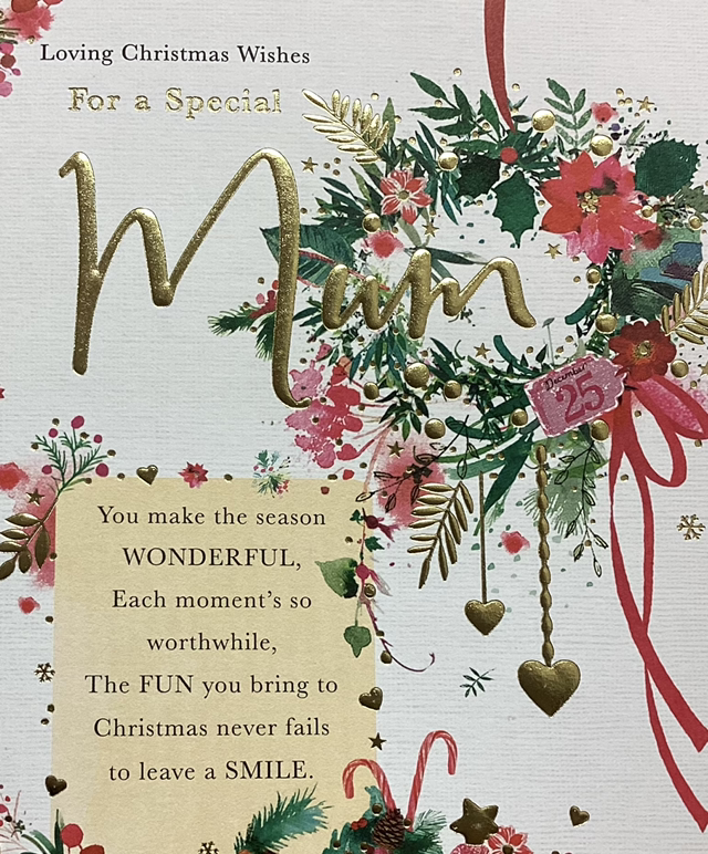 Christmas Mum (Wreath and Cakes) WW