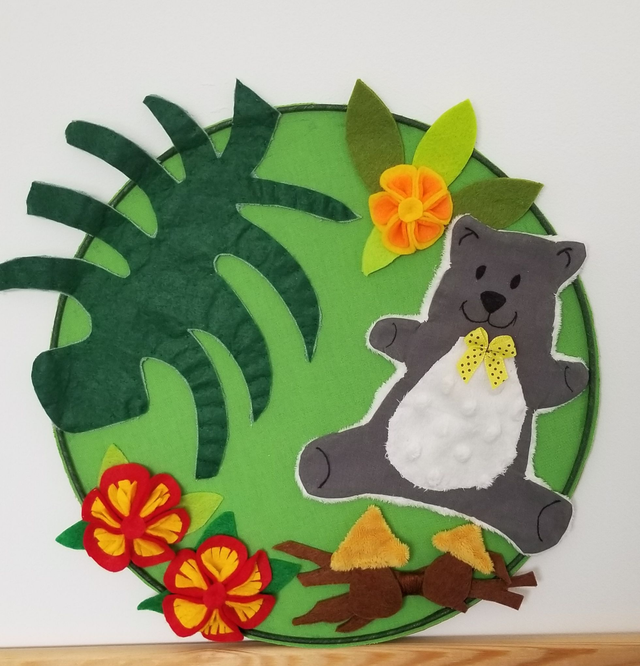 Décoration murale bébé Ours dans les bois