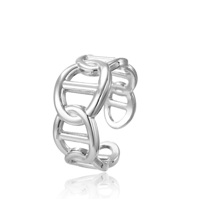 Bague anneaux argent