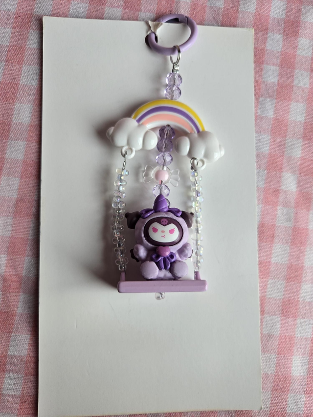 Kuromi swing keychain