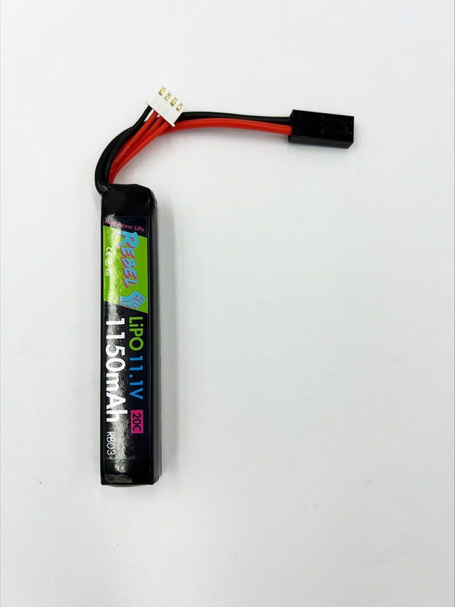 Rebel Battery - 1150mAh Lipo 11.1V 20C Stick - Mini Tamiya