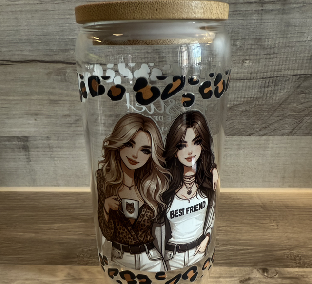 Bambusglas best Friends 