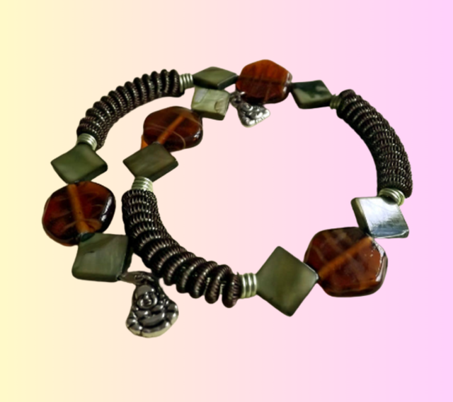 B Bracelet Boudha Chocolat