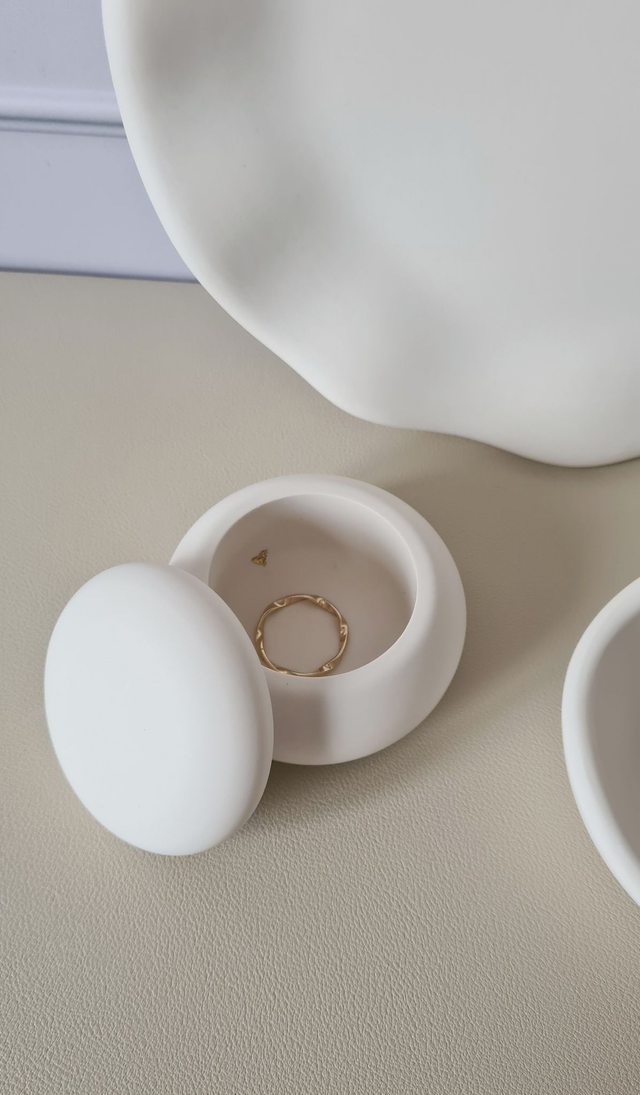 Ecrin galet - blanc neige