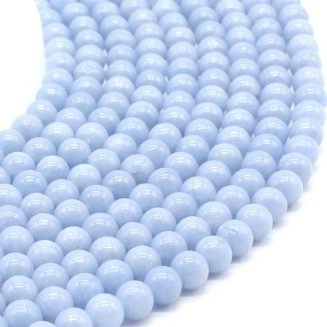 "Angélite" - fil de perles