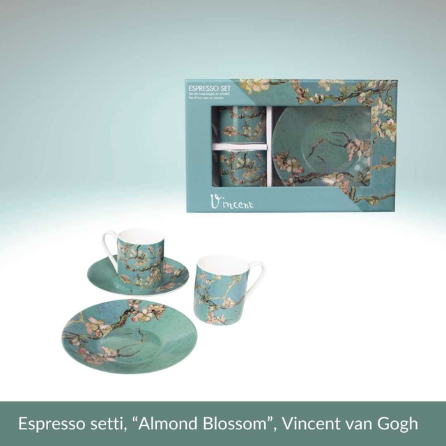 Espresso setti, Almond Blossom, Vincent van Gogh
