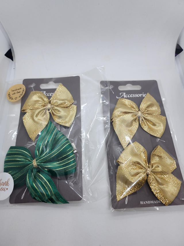 Christmas bow clips 