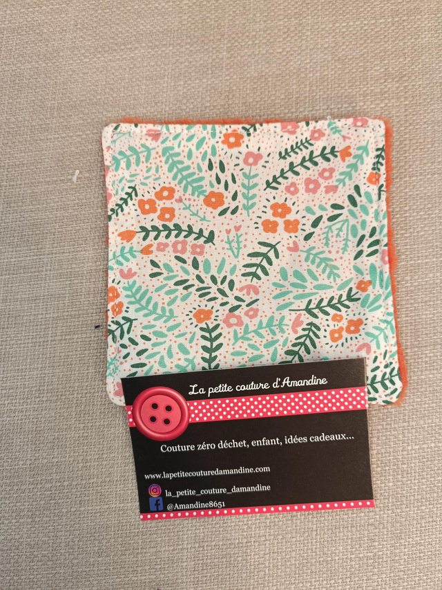 Coton motif fougère 