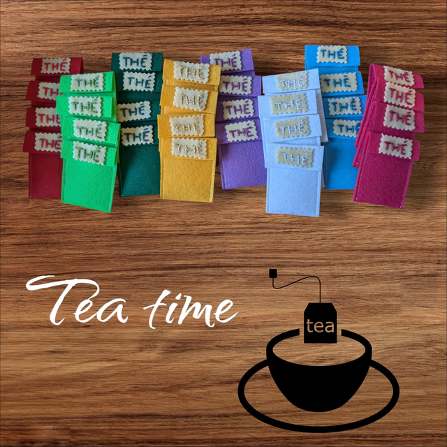 Sachet de thé en feutrine