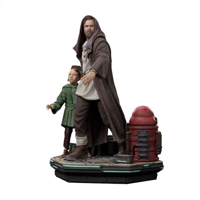 Iron Studios Star Wars - Obi-Wan And Young Leia Deluxe Art Scale 1/10
